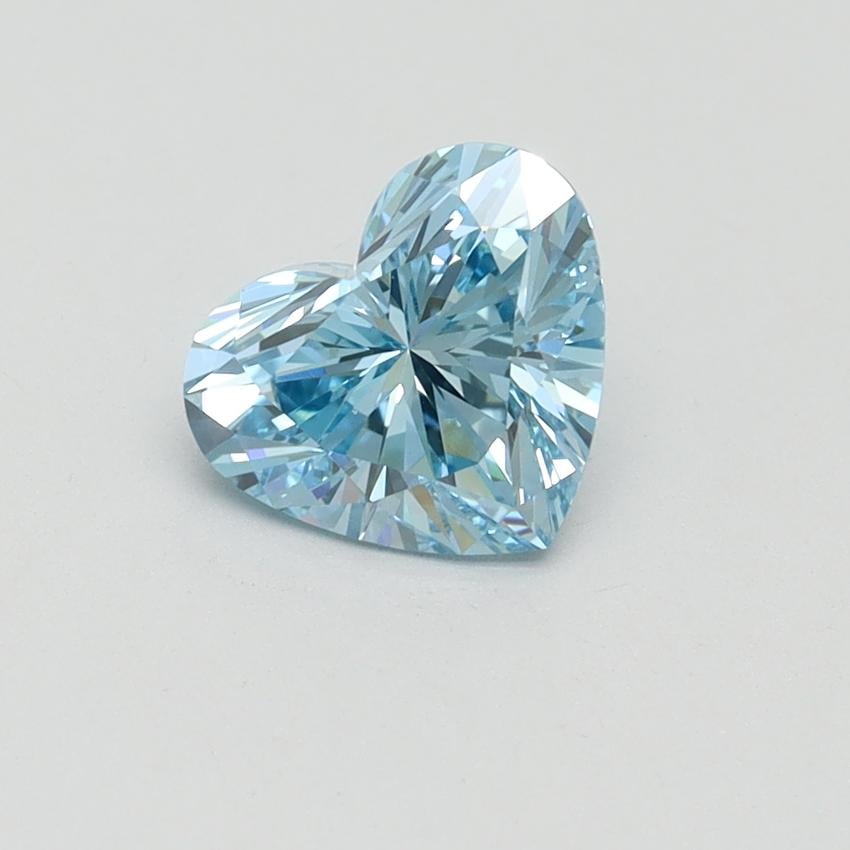1.02 Ct. Fancy Vivid Blue Heart Lab Grown Diamond