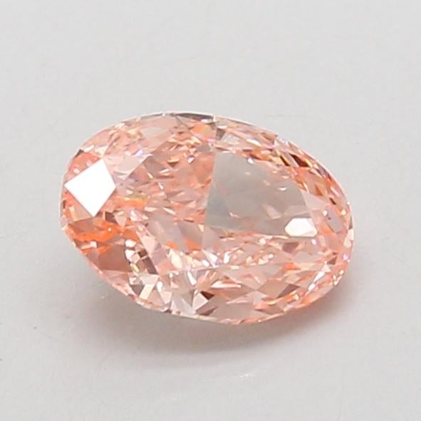 0.96 Ct. Fancy Vivid Pink Oval Lab Grown Diamond