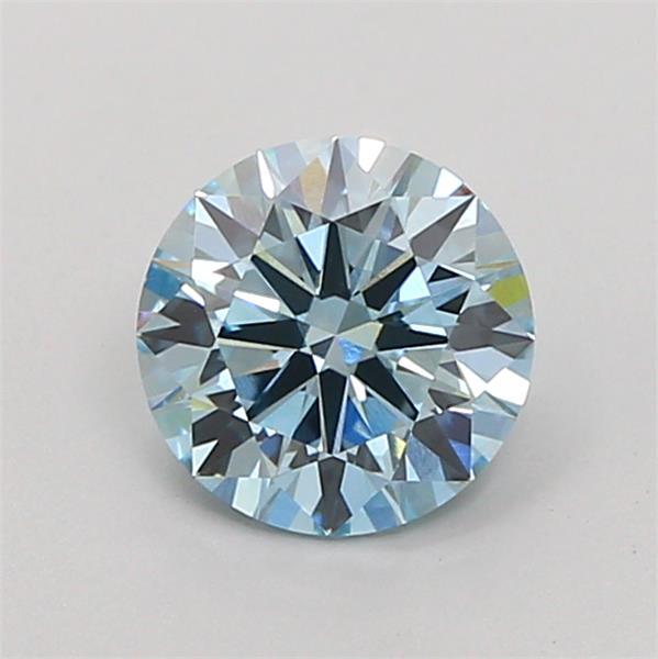 1.24 Ct. Fancy Vivid  Blue Round Lab Grown Diamond