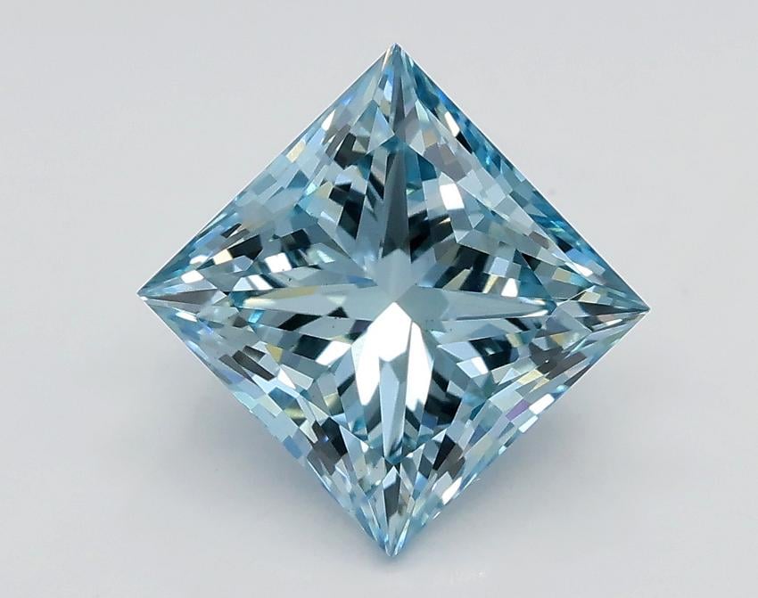 2.20 Ct. Fancy Intense Blue Princess Lab Grown Diamond