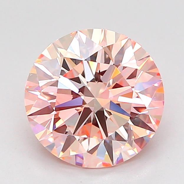 1.88 Ct. Fancy Intense Pink Round Lab Grown Diamond