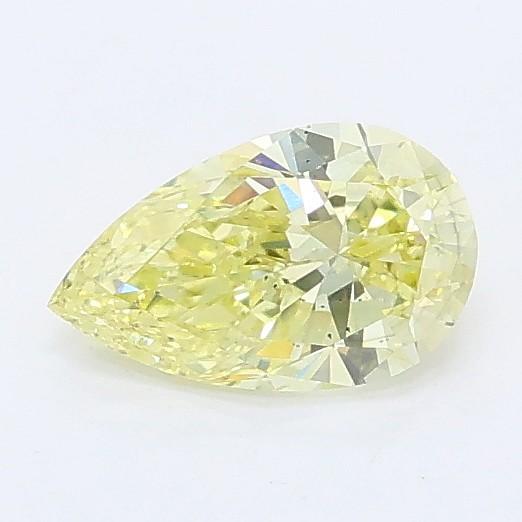 0.42 Ct. Fancy Intense Yellow Pear Lab Grown Diamond