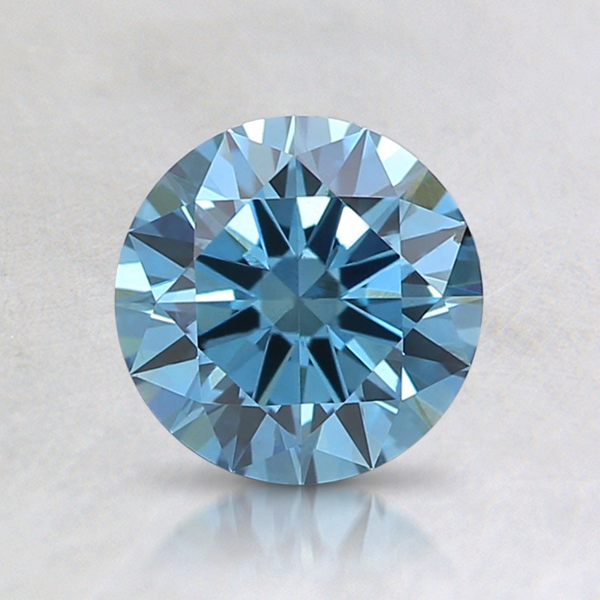 0.90 Ct. Fancy Intense Blue Round Lab Grown Diamond
