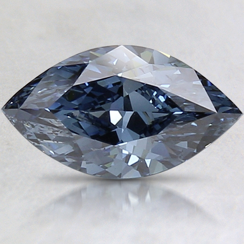 1.31 Ct. Fancy Deep Blue Marquise Lab Created Diamond
