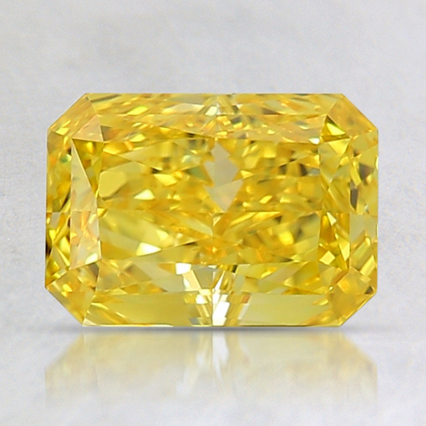 1.60 Ct. Fancy Vivid Yellow Radiant Lab Created Diamond