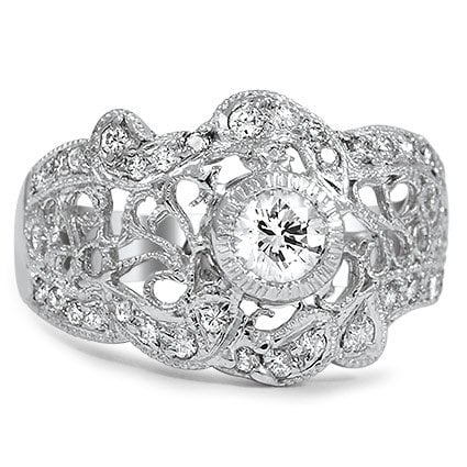 Modern Diamond Vintage Ring