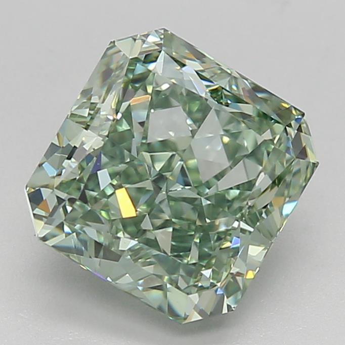 2.09 Ct. Fancy Intense Green Radiant Lab Grown Diamond