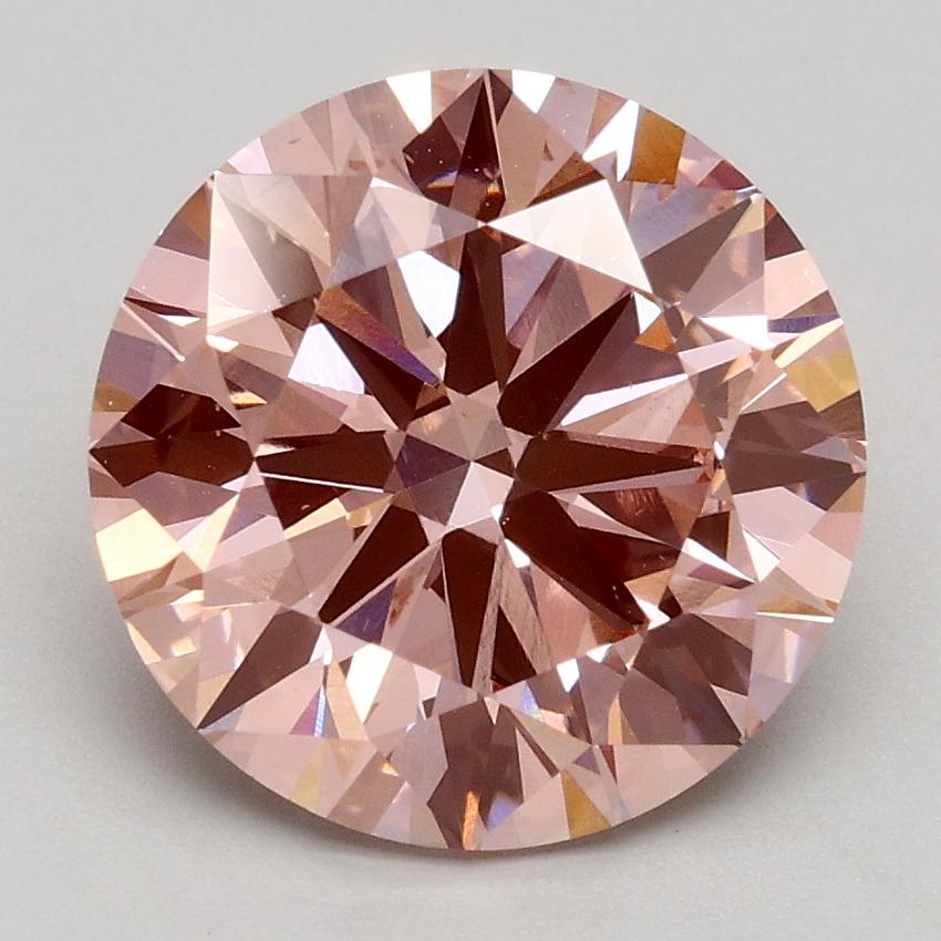 2.80 Ct. Fancy Intense Pink Round Lab Grown Diamond