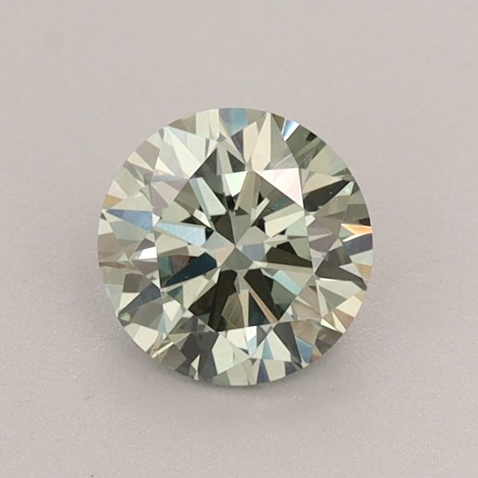 0.70 Ct. Fancy Vivid  Green Round Lab Grown Diamond