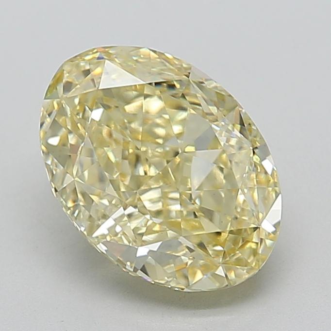 3.21 Ct. Fancy Intense Yellow Oval Lab Grown Diamond