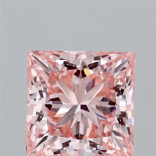 1.76 Ct. Fancy Vivid Pink Princess Lab Grown Diamond