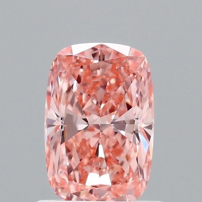 1.12 Ct. Fancy Vivid Pink Cushion Lab Grown Diamond