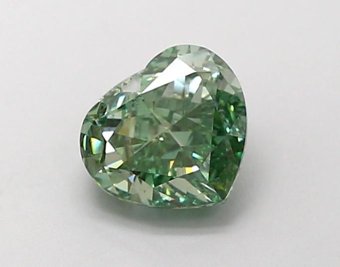 1.33 Ct. Fancy Intense Green Heart Lab Grown Diamond