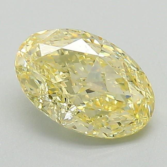 1.10 Ct. Fancy Intense Yellow Oval Lab Grown Diamond
