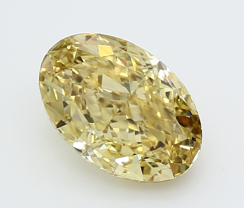 2.51 Ct. Fancy Intense  Yellow Oval Lab Grown Diamond