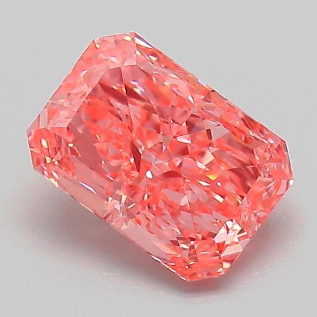 1.11 Ct. Fancy Vivid Pink Radiant Lab Grown Diamond