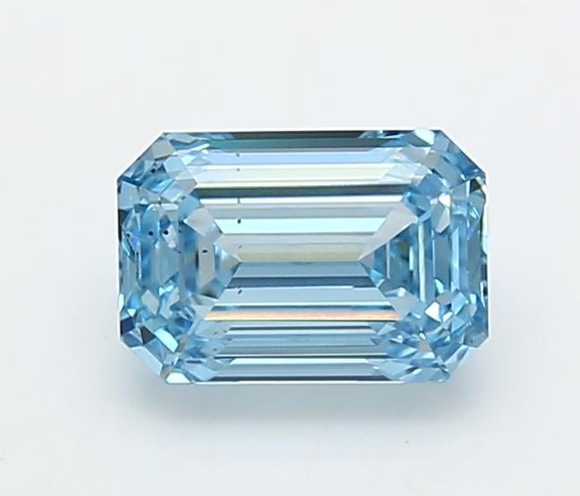 1.56 Ct. Fancy Vivid  Blue Emerald Lab Grown Diamond