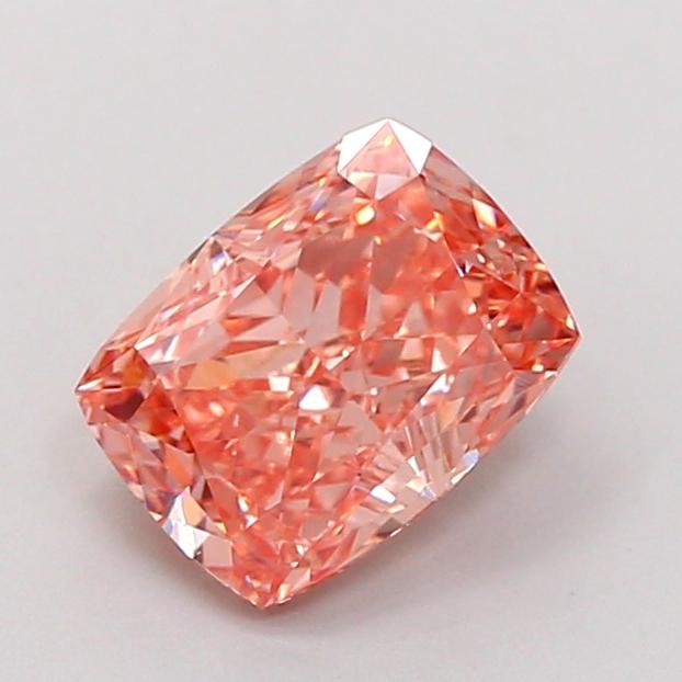 1.66 Ct. Fancy Intense  Pink Cushion Lab Grown Diamond