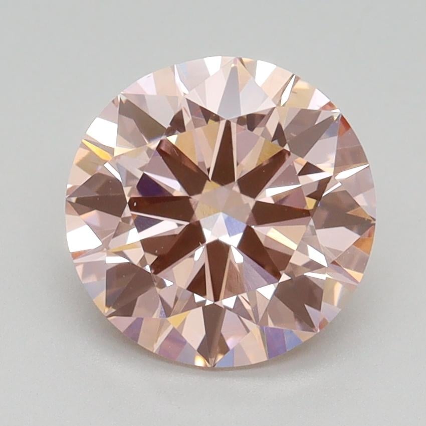 2.10 Ct. Fancy Intense Pink Round Lab Grown Diamond