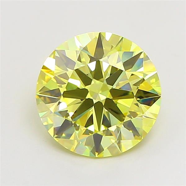 2.09 Ct. Fancy Intense  Yellow Round Lab Grown Diamond