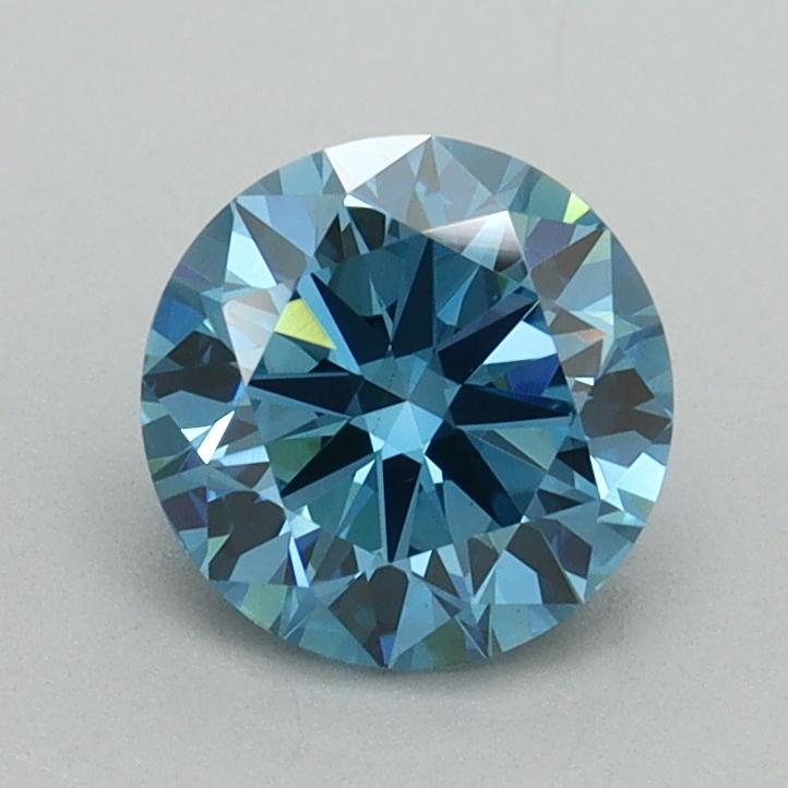 1.07 Ct. Fancy Vivid Blue Round Lab Grown Diamond