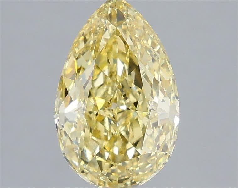 2.04 Ct. Fancy Intense Yellow Pear Lab Grown Diamond