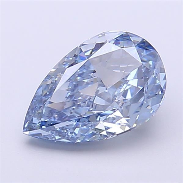 1.56 Ct. Fancy Vivid  Blue Pear Lab Grown Diamond