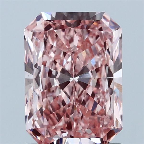 1.45 Ct. Fancy Vivid Pink Radiant Lab Grown Diamond