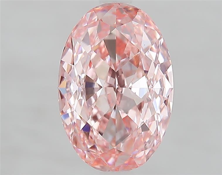 2.92 Ct. Fancy Intense  Pink Oval Lab Grown Diamond