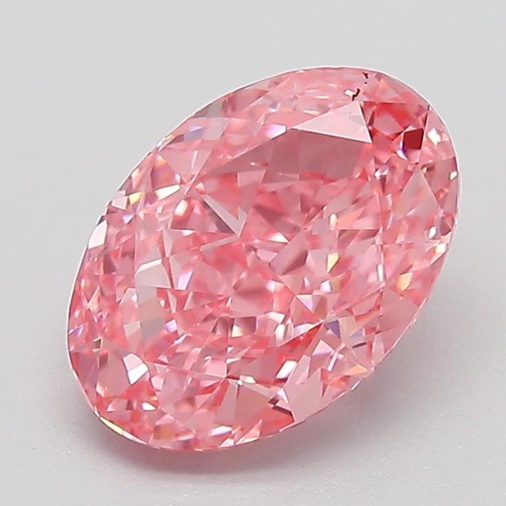 2.01 Ct. Fancy Vivid Pink Oval Lab Grown Diamond