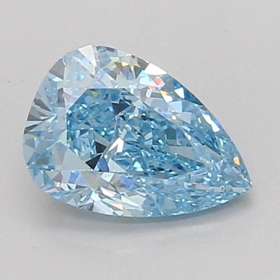 1.16 Ct. Fancy Vivid Blue Pear Lab Grown Diamond