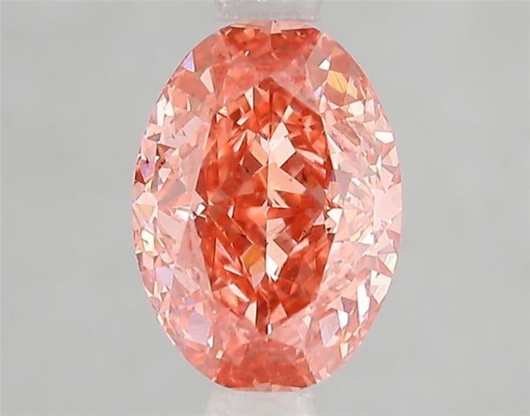 2.10 Ct. Fancy Vivid Pink Oval Lab Grown Diamond