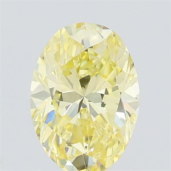 0.62 Ct. Fancy Yellow Oval Lab Grown Diamond