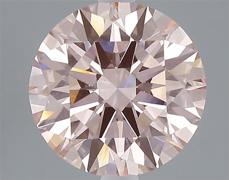 3.01 Ct. Fancy Intense Pink Round Lab Grown Diamond
