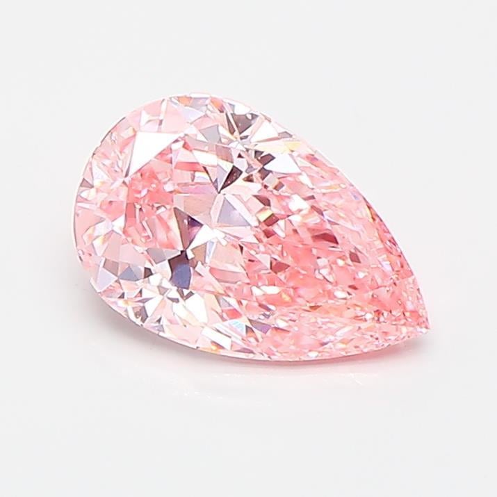 0.90 Ct. Fancy Vivid Pink Pear Lab Grown Diamond