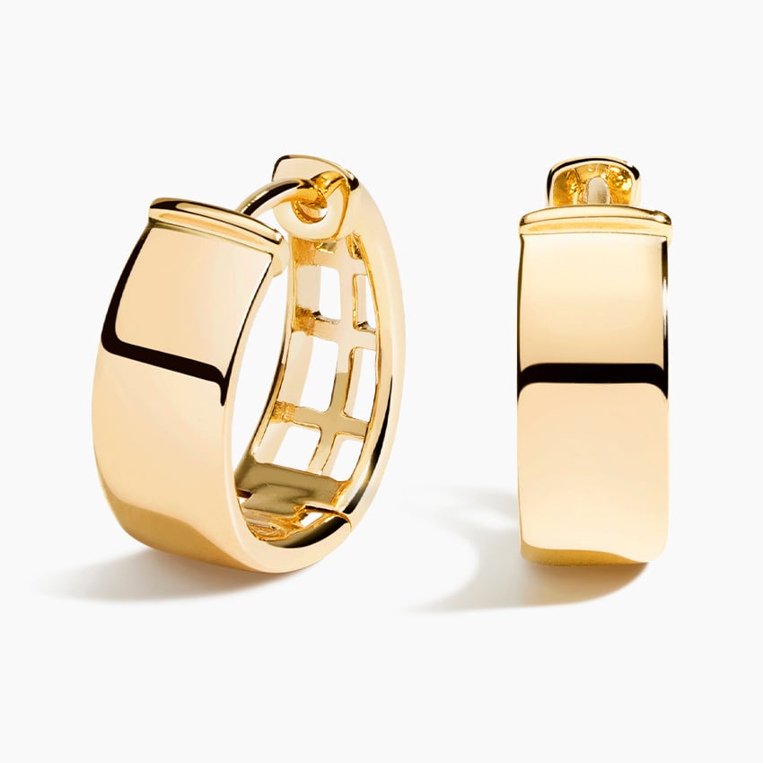 14ct Yellow Gold Huggie Earrings | Rutherford