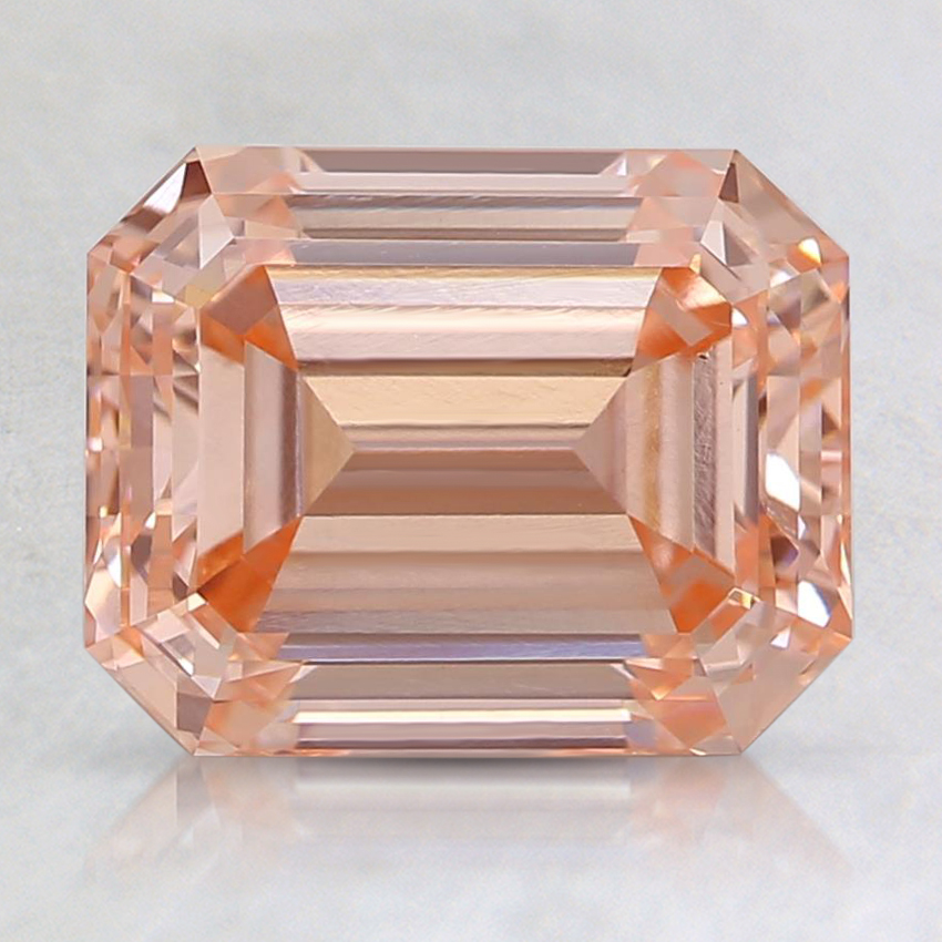2.48 Ct. Fancy Orangy Pink Emerald Lab Grown Diamond