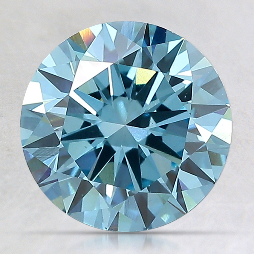 2.49 Ct. Fancy Intense Blue Round Lab Grown Diamond