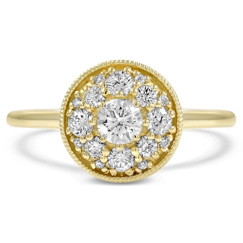 Modern Reproduction Diamond Cocktail Ring