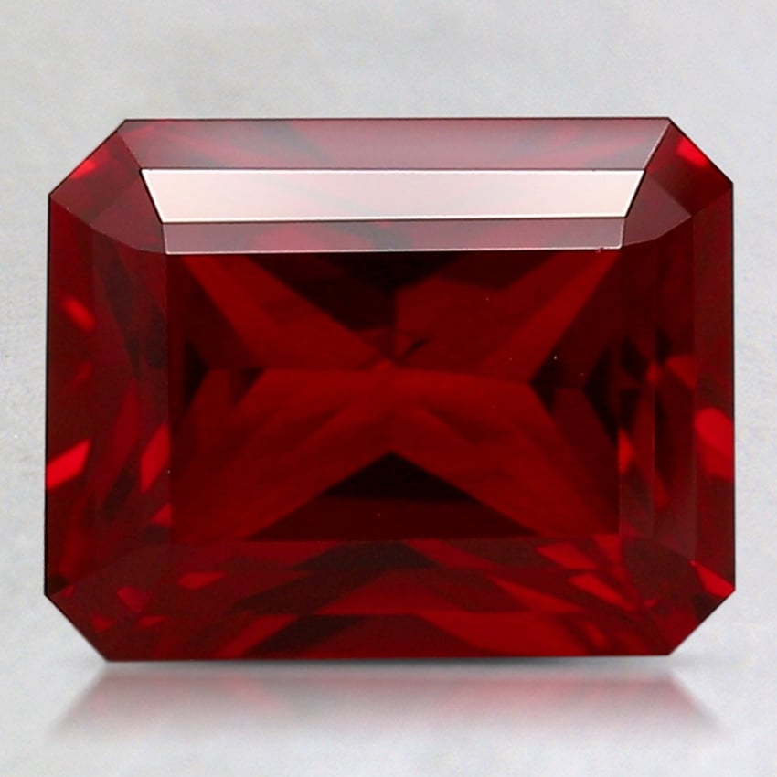 9x7mm Radiant Lab Grown Ruby
