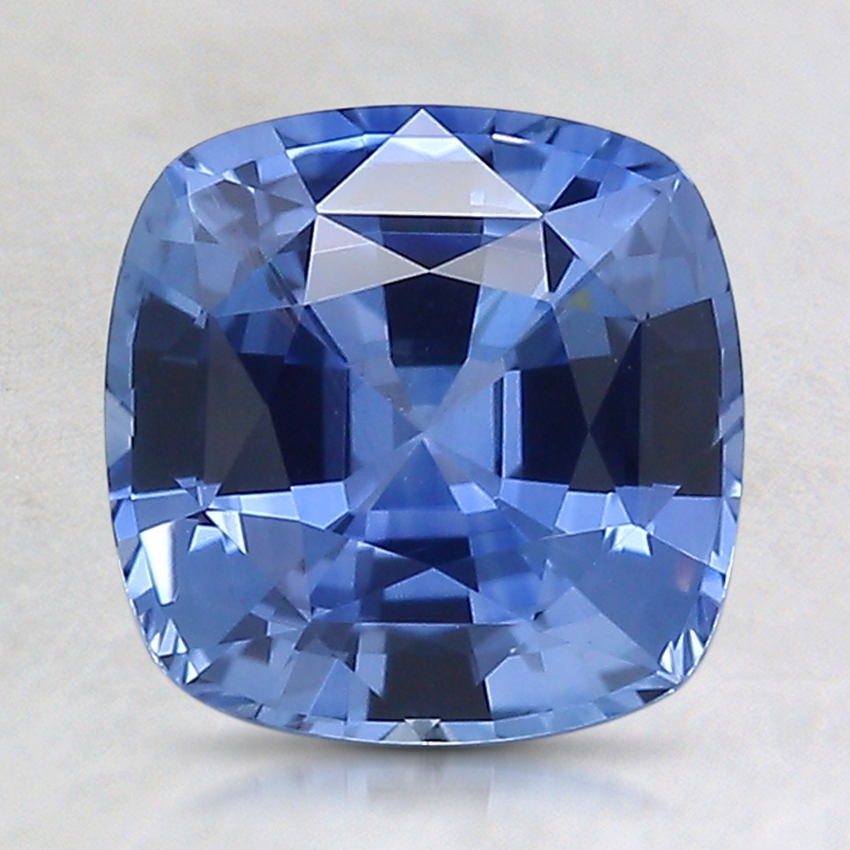 7.6mm Blue Cushion Sapphire