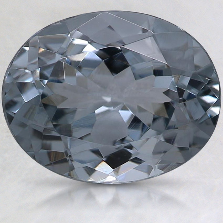 10.1x8mm Gray Oval Spinel
