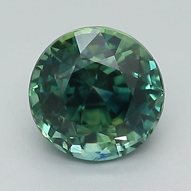 6.8x6.7mm Teal Round Montana Sapphire