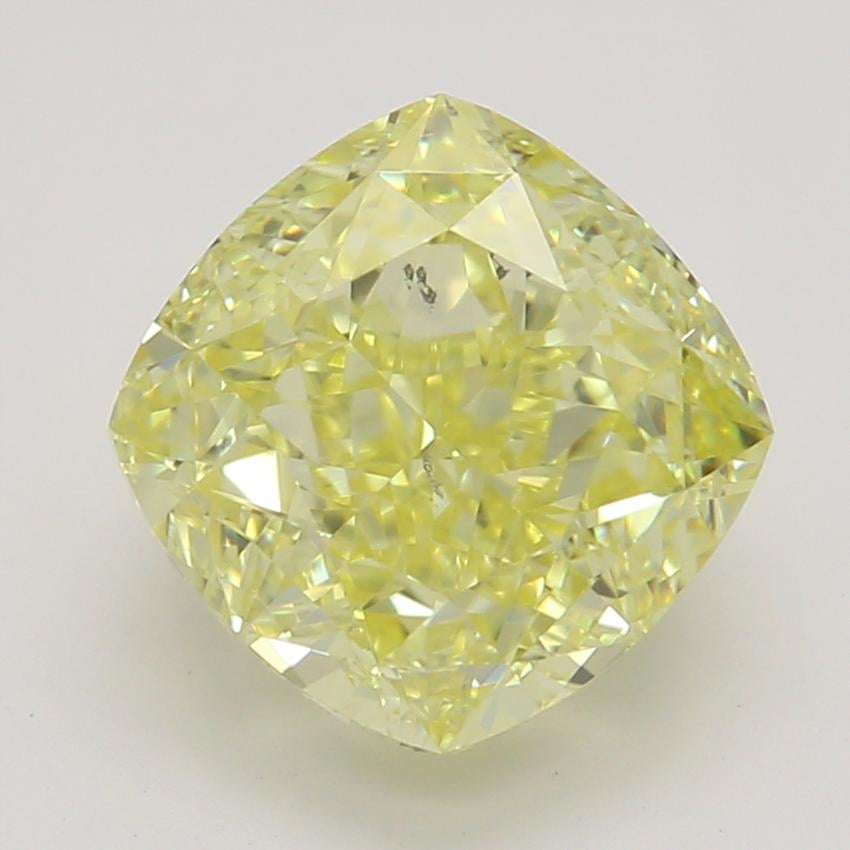 2.01 Ct. Fancy Intense Yellow Cushion Diamond