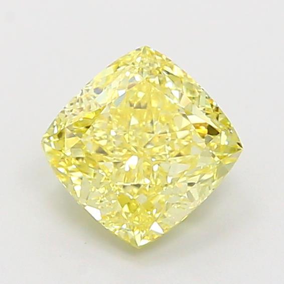 1.75 Ct. Fancy Intense Yellow Cushion Lab Grown Diamond