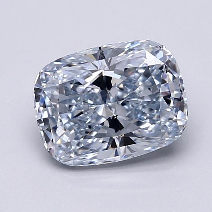 1.71 Ct. Fancy Light Blue Cushion Lab Grown Diamond