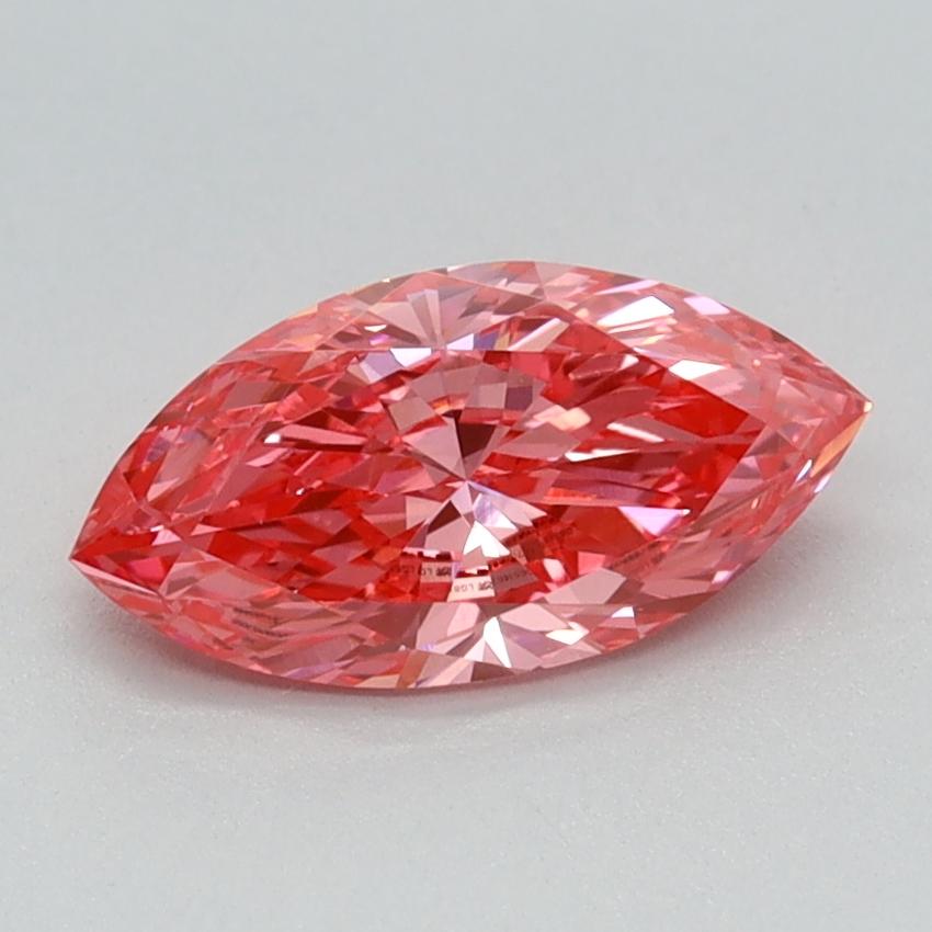 0.84 Ct. Fancy Vivid Pink Marquise Lab Grown Diamond