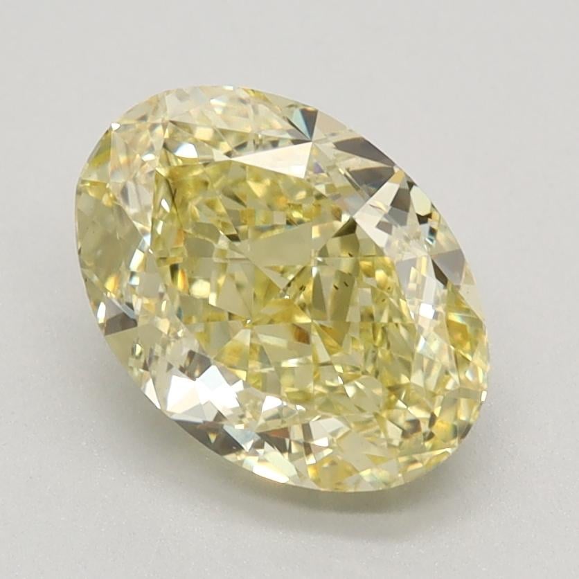 1.77 Ct. Fancy Intense Yellow Oval Lab Grown Diamond