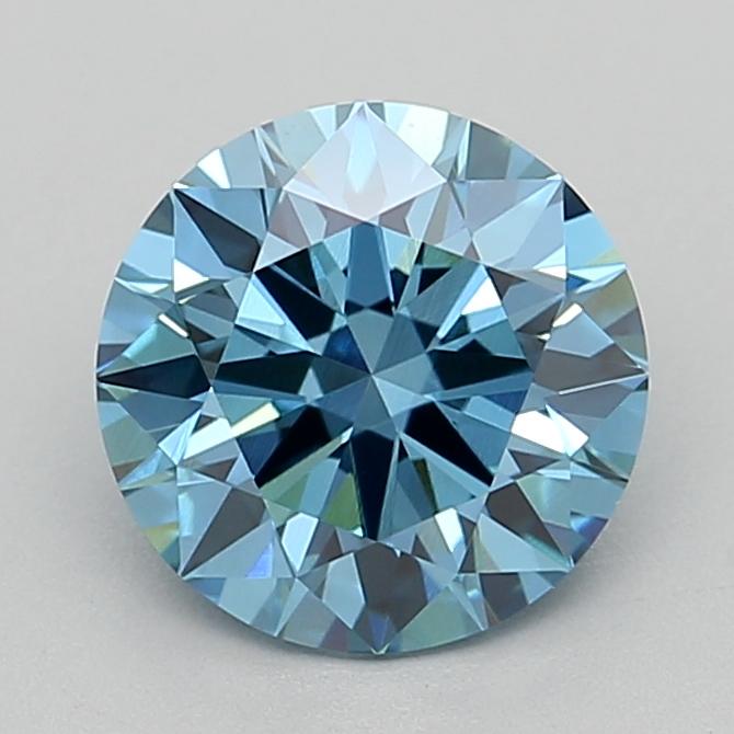 1.78 Ct. Fancy Vivid  Blue Round Lab Grown Diamond