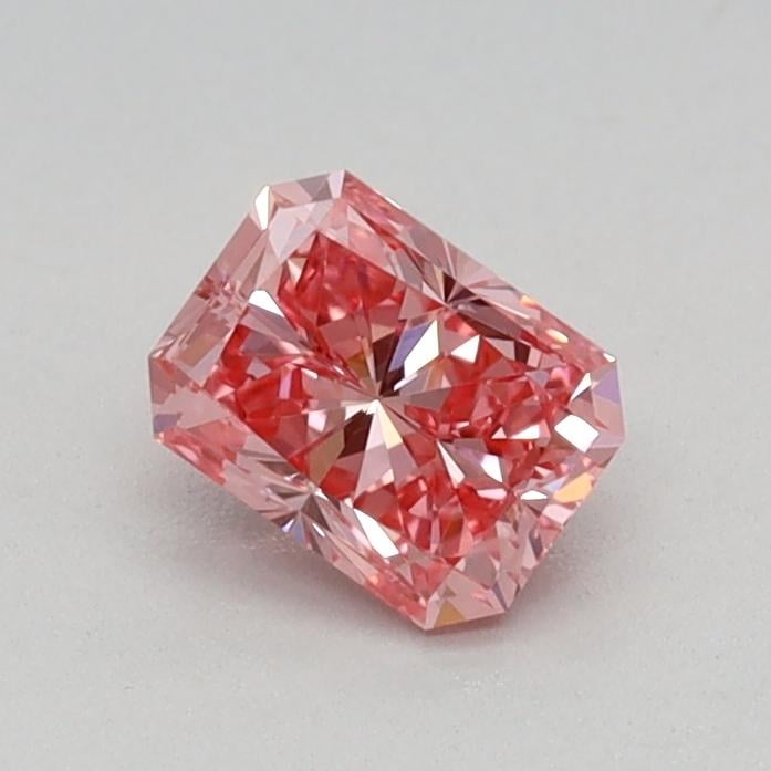 0.40 Ct. Fancy Vivid Pink Radiant Lab Grown Diamond